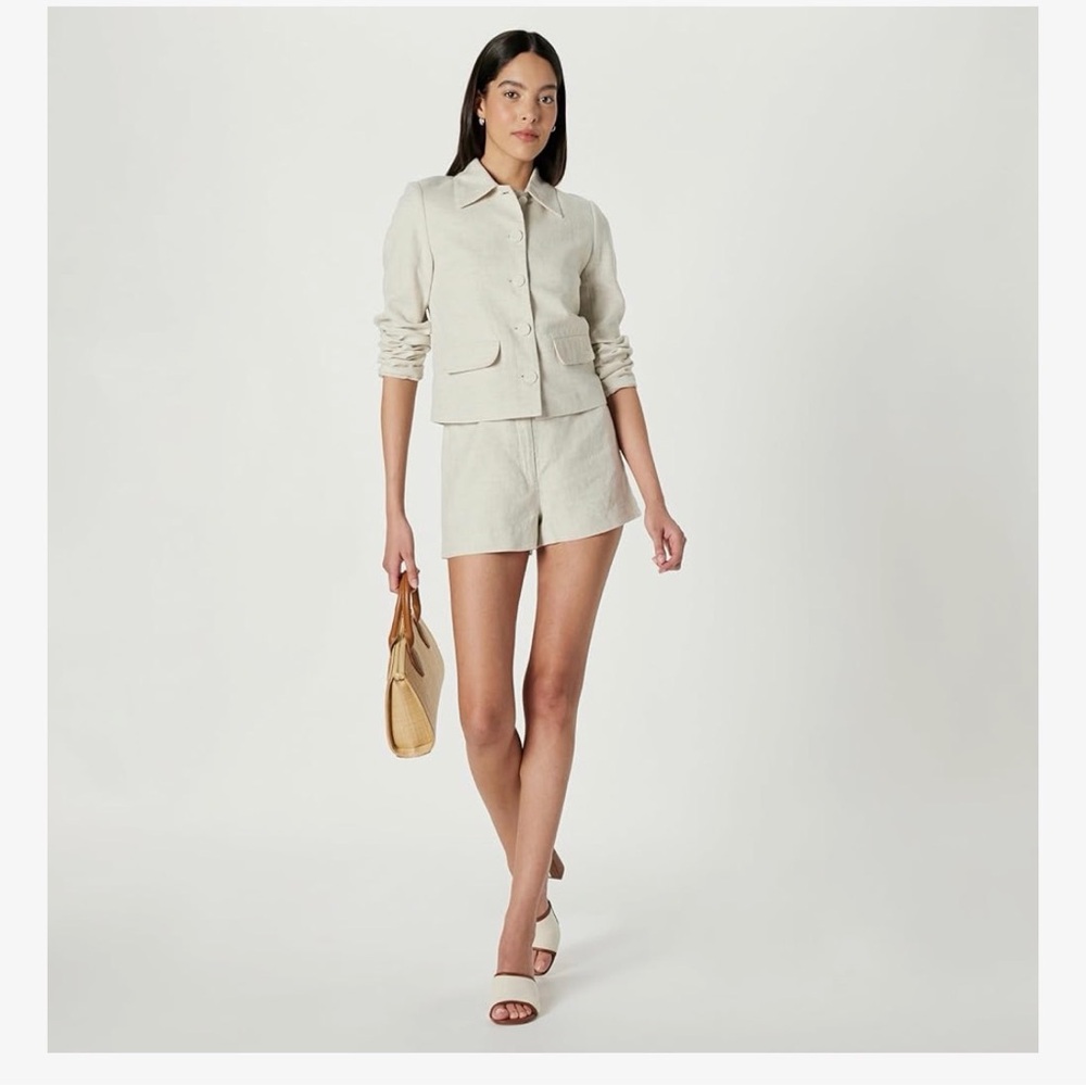 NWT The Drop Maya Suiting Blazer in Natural Linen - Picture 4 of 5